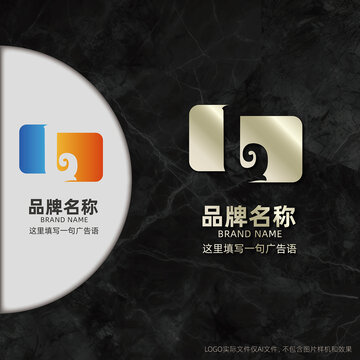 字母L标志设计