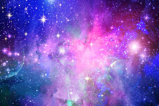 美丽炫彩星空