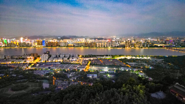 西湖夜景城市