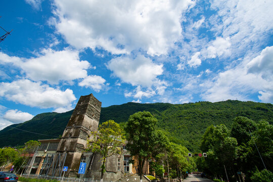 北川地震遗址