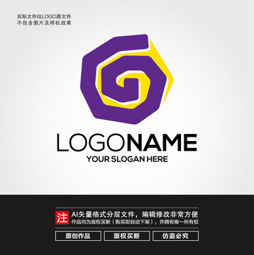 G字母卡通LOGO