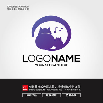 小猫母子LOGO