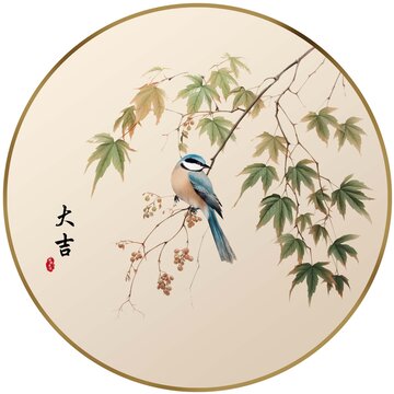 新中式花鸟艺术装饰画