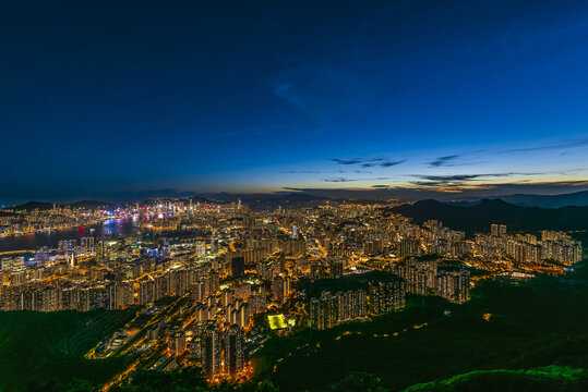 香港夜景大全景