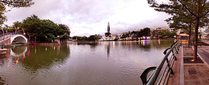 深圳奥特莱斯湖畔全景