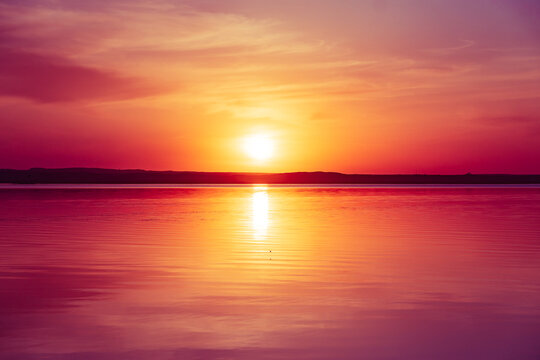 乌海湖日落