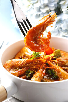 泰式咖喱青虾