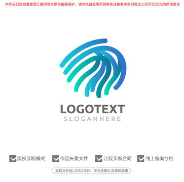 指纹科技标志logo