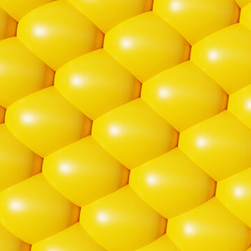抽象元素黄色重复排列背景3D