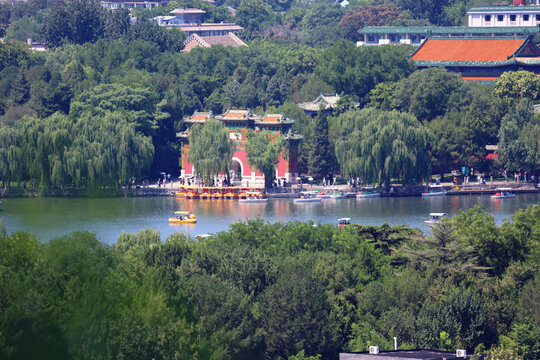 景山鸟瞰北海公园