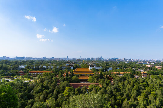 北京故宫及中轴线风光角楼