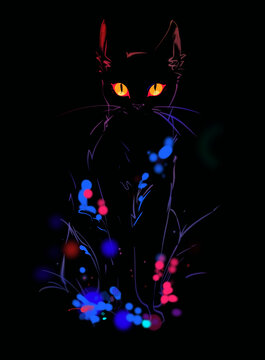 黑底猫