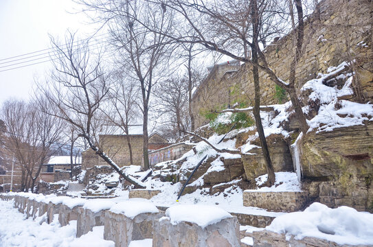 雪中农家院