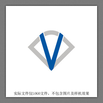 V字母创意LOGO设计