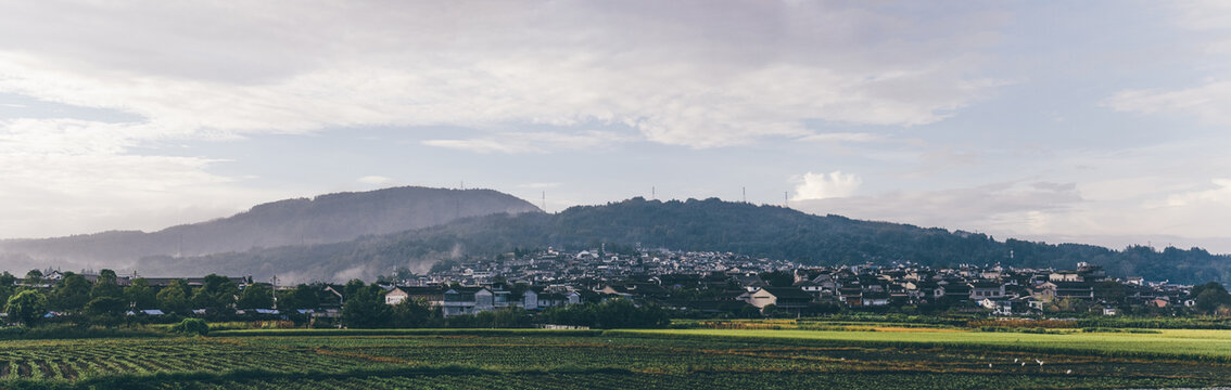 腾冲和顺古镇全景