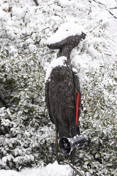 雪中铜雕