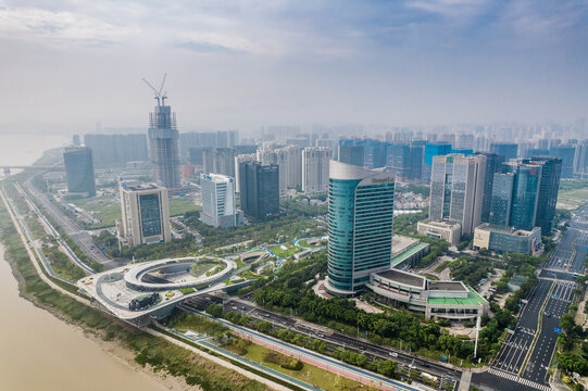 温州城市阳台及周边城市风光