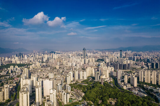 温州航拍城市风光