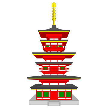 日本塔立面效果图