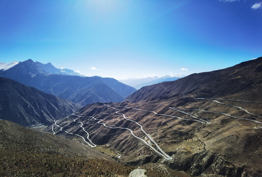 西藏108拐盘山公路
