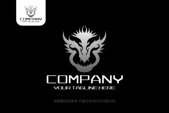 龙头logo标志设计