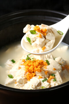 石锅海胆豆腐