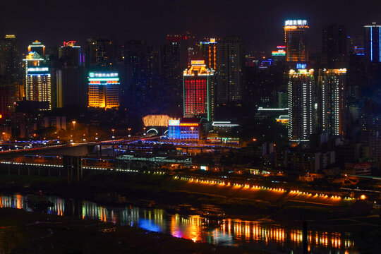 重庆北滨路夜景