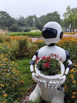 机器人捧花