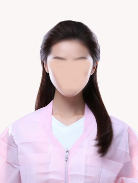 女医生证件照换脸模板