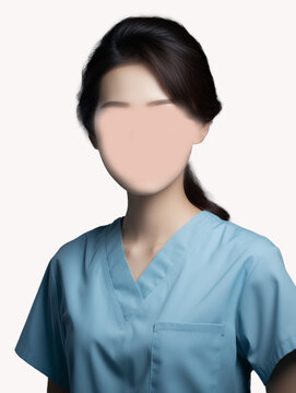 女护士证件照换脸模板