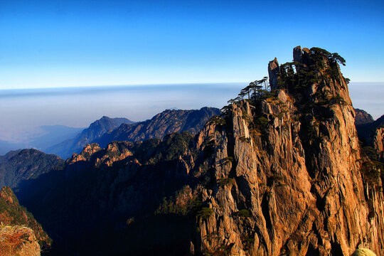 黄山美景山峦