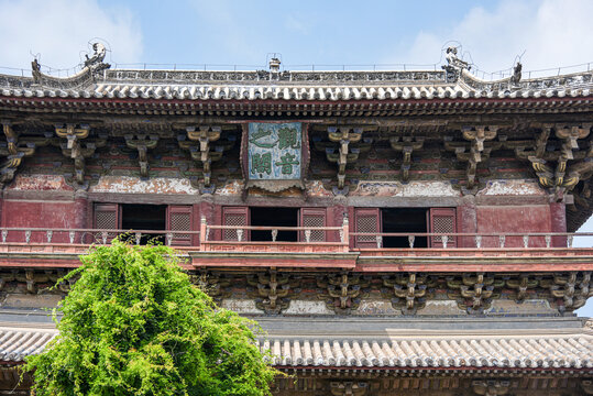 天津独乐寺历史建筑景观