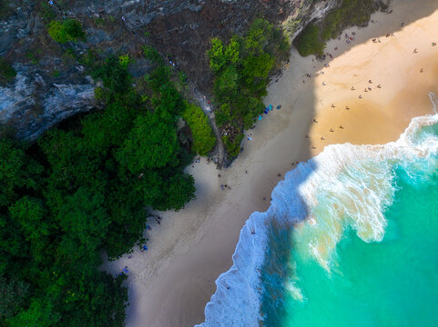 巴厘岛精灵沙滩航拍