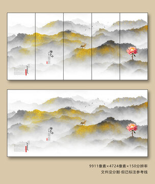 意境云雾山水画