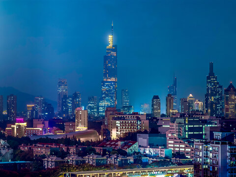 南京紫峰大厦夜景