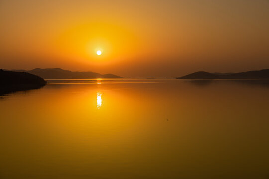 太湖日落