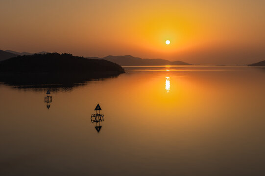 太湖日落