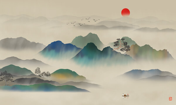 山水画