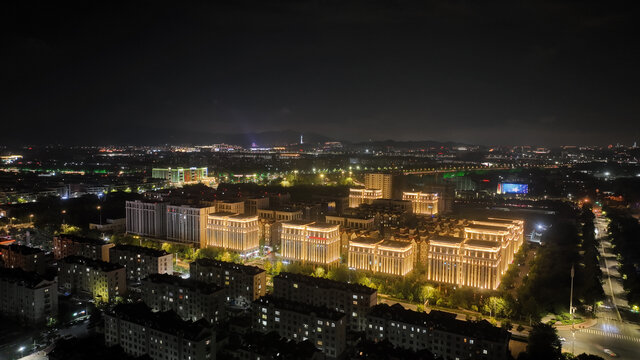 青岛城阳流亭企业总部夜景