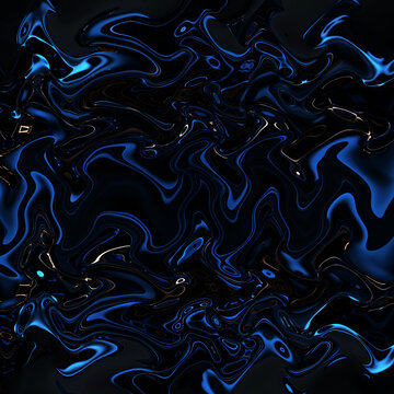 抽象蓝色流体纹