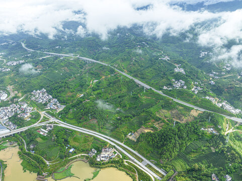 航拍高速公路