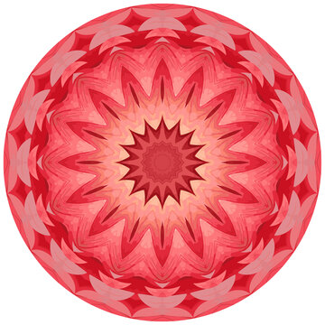 红色圆形花纹图案