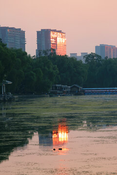 北京日落美景