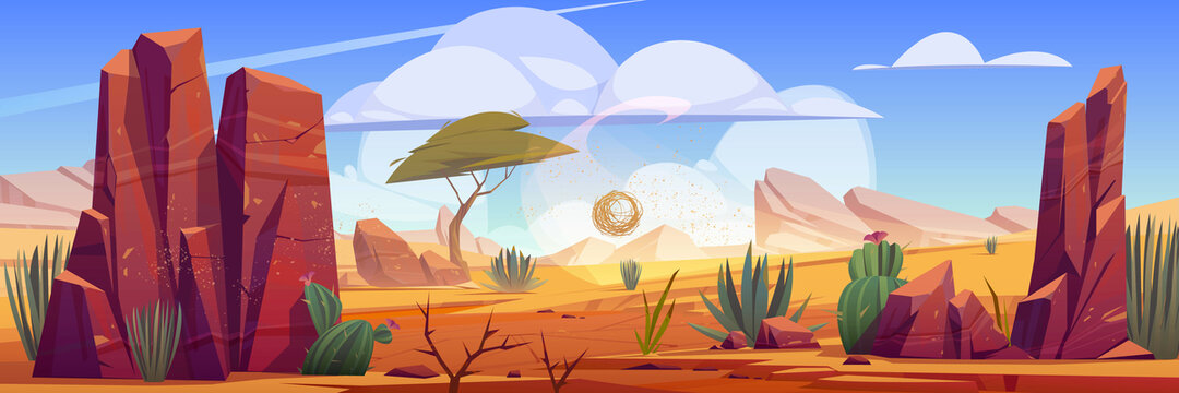 沙漠岩石景观风景插图