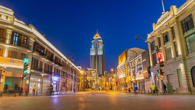 武汉江汉路城市夜景