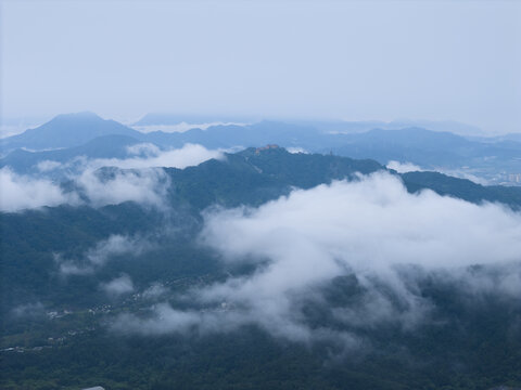 绍兴会稽山香炉峰云海航拍