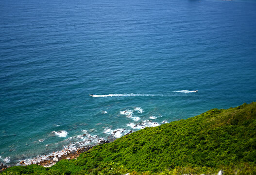 广东深圳西涌天文台海景如画