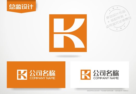 字母K设计logo科技