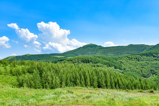 蓝天青山