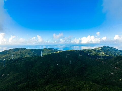 江门上川岛风力发电日出